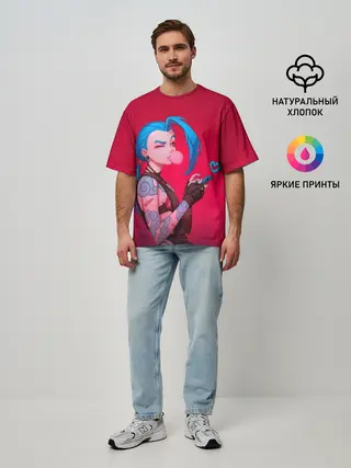 Мужская футболка оверсайз / Jinx in love