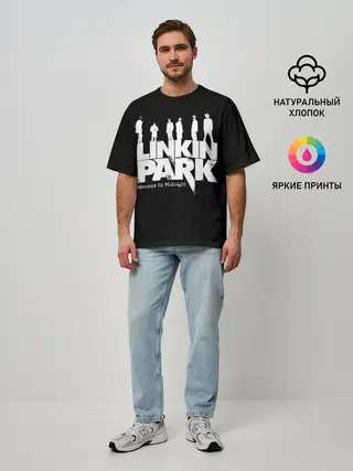 Мужская футболка оверсайз / LINKIN PARK | ЛИНКИН ПАРК
