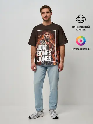 Мужская футболка оверсайз / Jon Jones