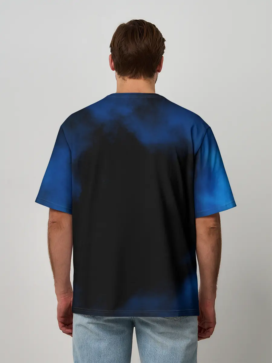 Мужская футболка оверсайз / Луффи пират Соломенной Шляпы