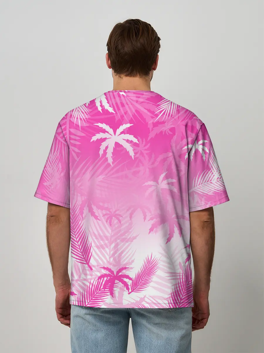 Мужская футболка оверсайз / БЕЛЫЕ ПАЛЬМЫ ПАЛЬМЫ