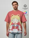 Мужская футболка оверсайз / Sailor Moon | Сейлор Мун
