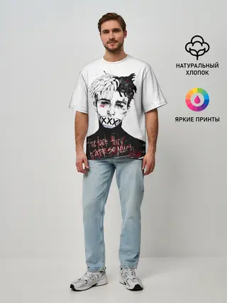 Мужская футболка оверсайз / xxxtentacion