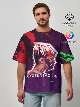 Мужская футболка оверсайз / XXXTENTACION.