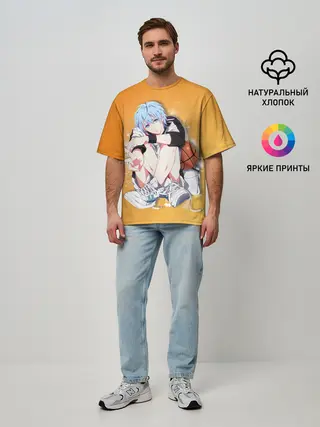 Мужская футболка оверсайз / Баскетбол Куроко