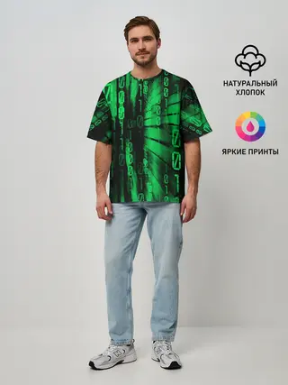 Мужская футболка оверсайз / МАТРИЦА