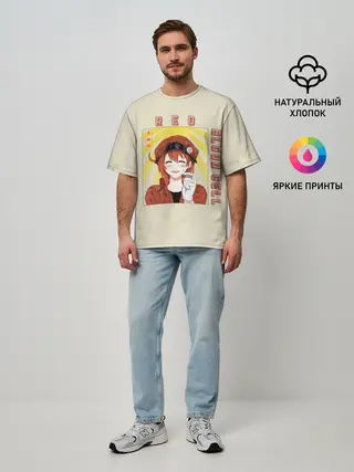 Мужская футболка оверсайз / Blood cell