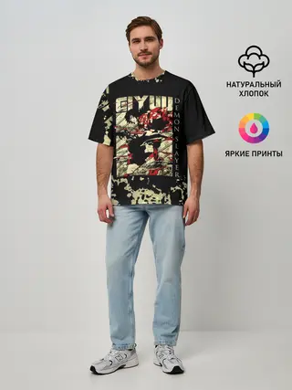 Мужская футболка оверсайз / GIYU Demon Slayer