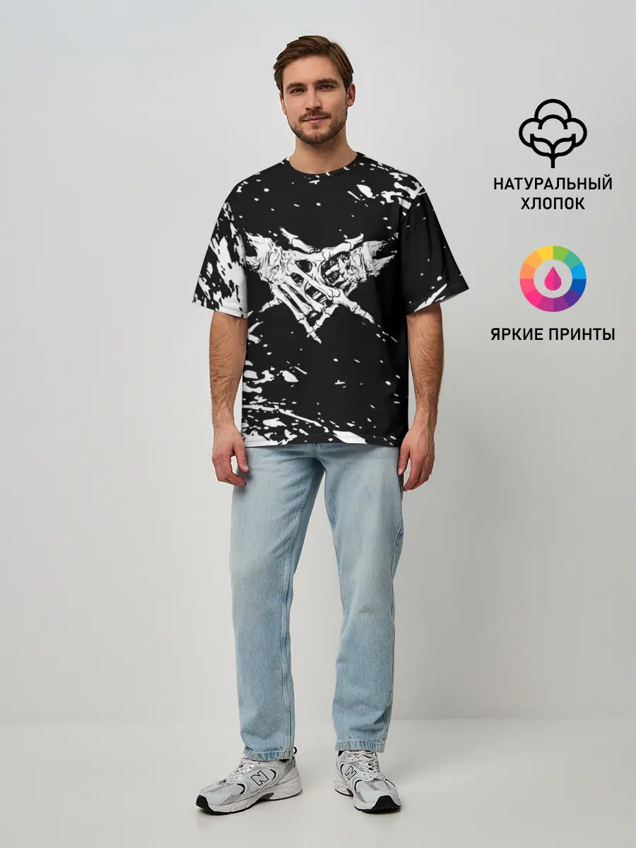 Мужская футболка оверсайз / Velial Squad