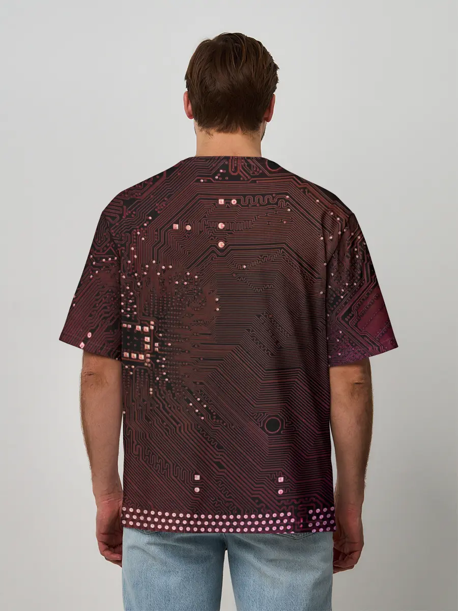 Мужская футболка оверсайз / МАТЕРИНСКАЯ ПЛАТА