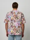 Мужская футболка оверсайз / MANY FACES OF ANIME GIRLS