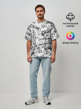 Мужская футболка оверсайз / BILLIE EILISH - Where Do We Go