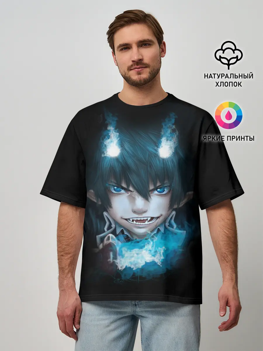 Мужская футболка оверсайз / Рин Окумура