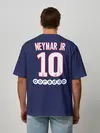 Мужская футболка оверсайз / Neymar Home 19-20