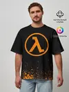Мужская футболка оверсайз / HALF LIFE