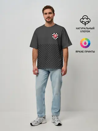 Мужская футболка оверсайз / ФРЕНДЗОНА Кармашек