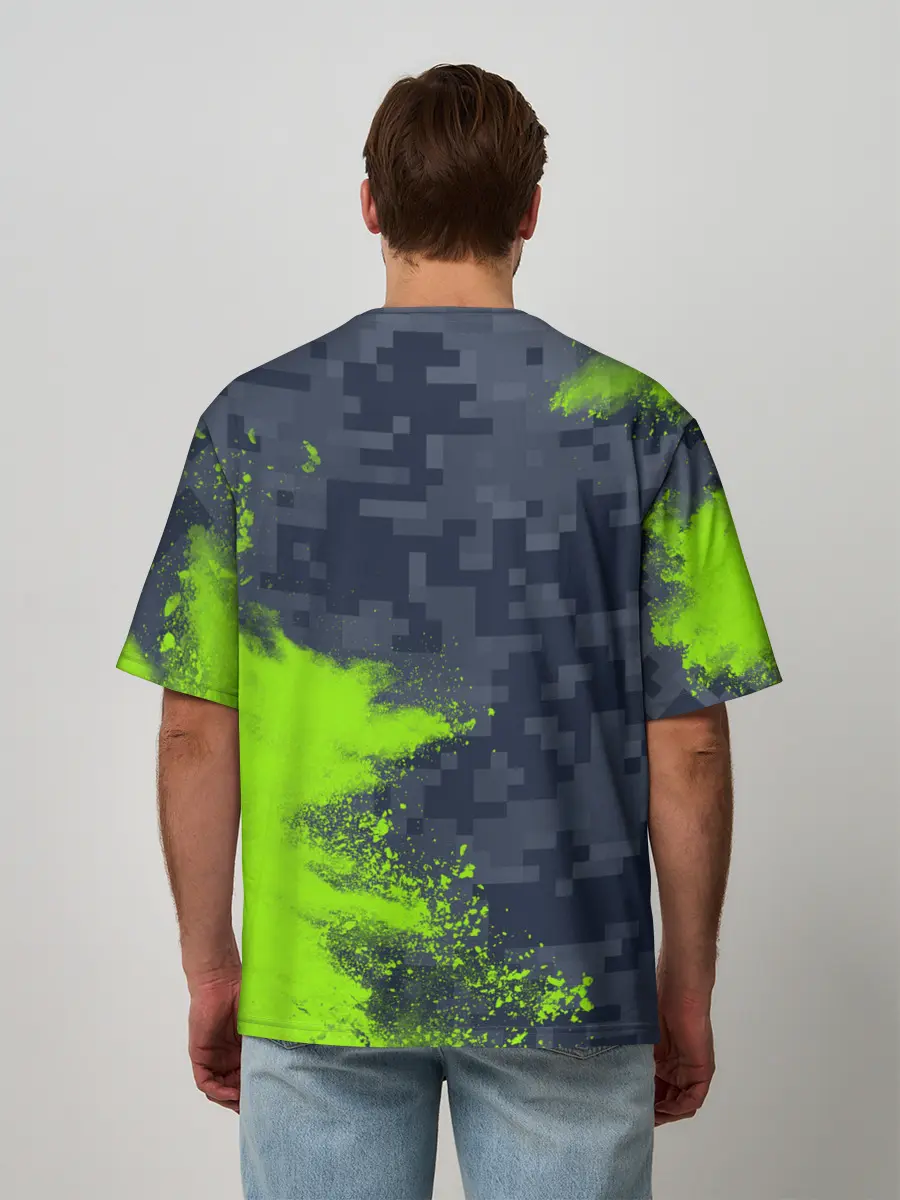 Мужская футболка оверсайз / MINECRAFT / МАЙНКРАФТ