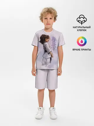 Детская пижама с шортами / Кёкусинкай девушка