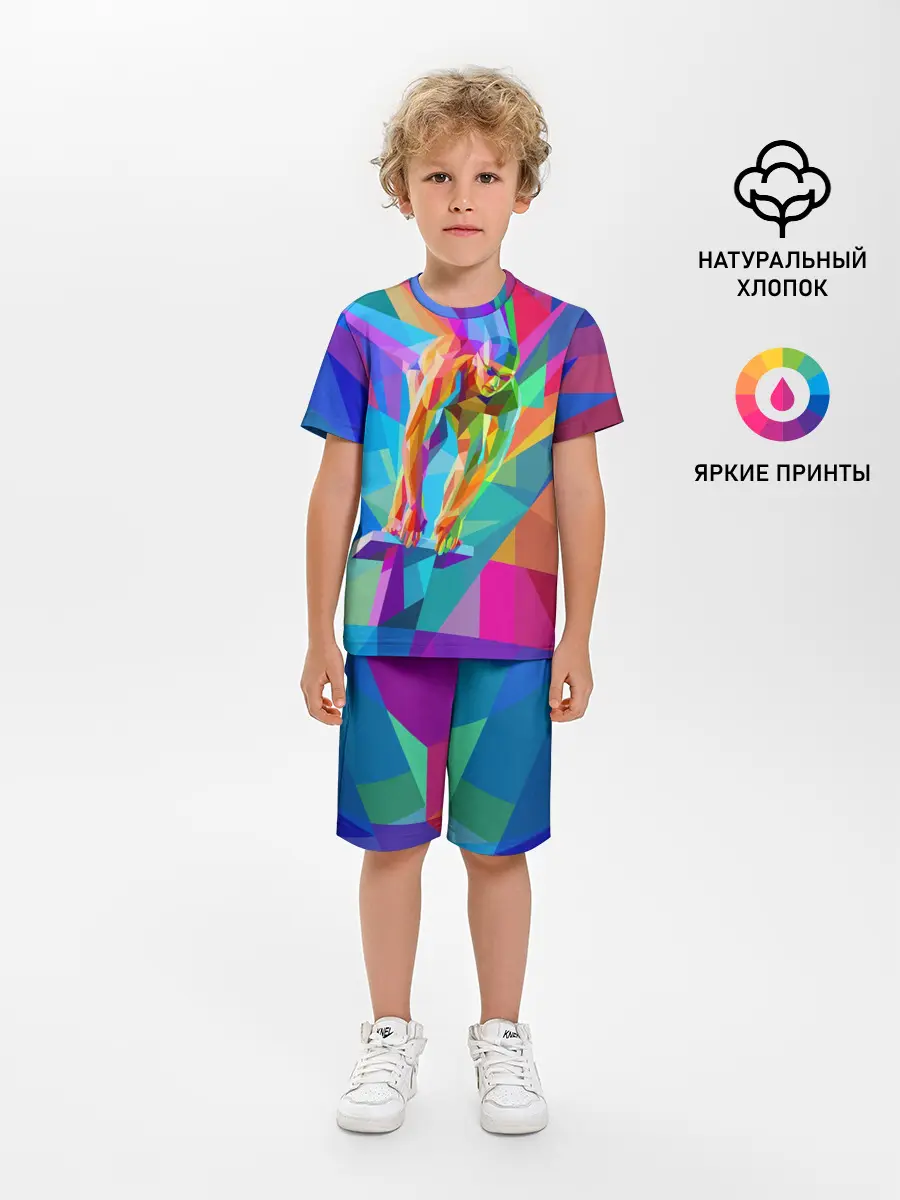 Детская пижама с шортами / Пловец