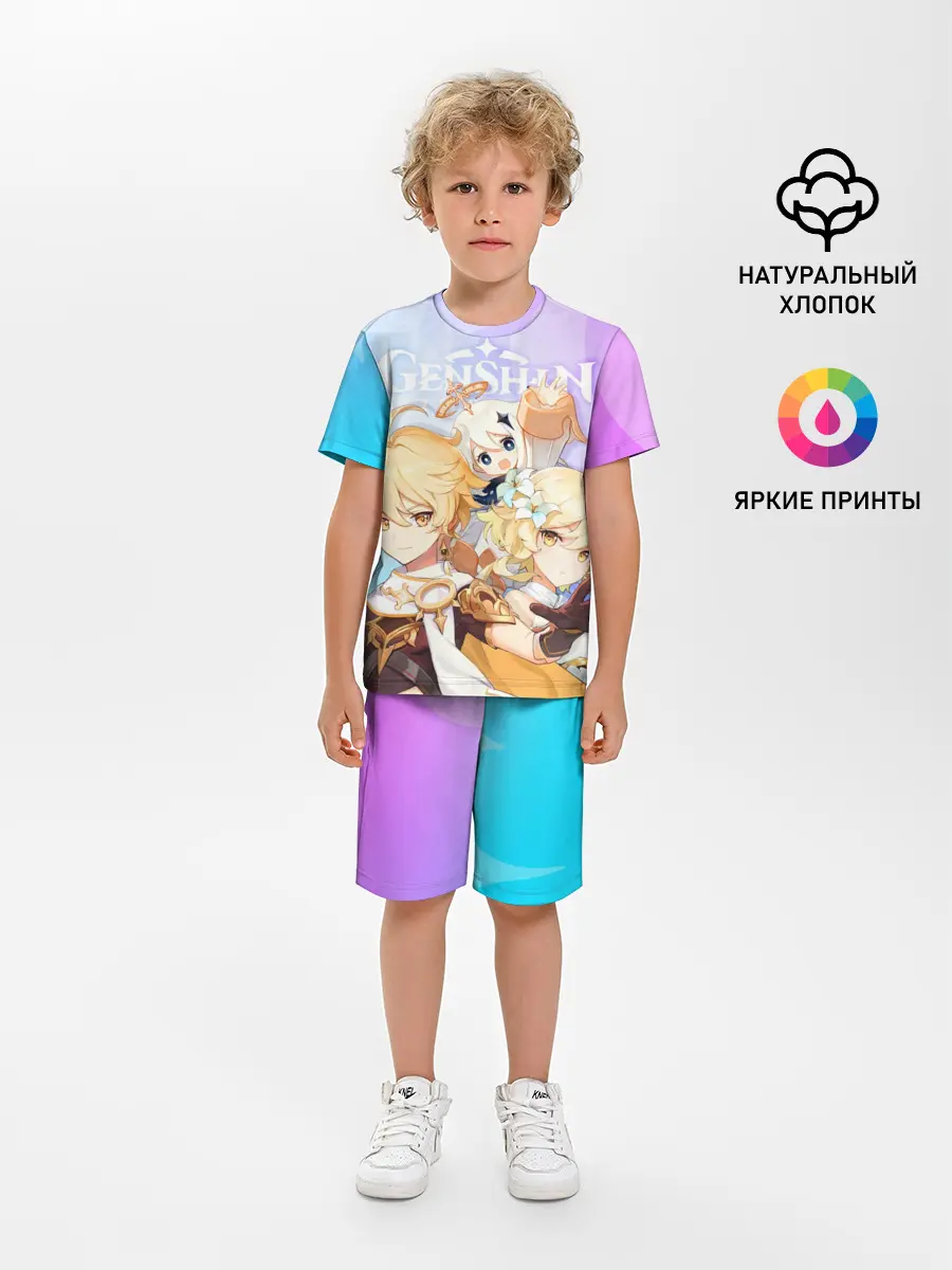 Детская пижама с шортами / Genshin Impact