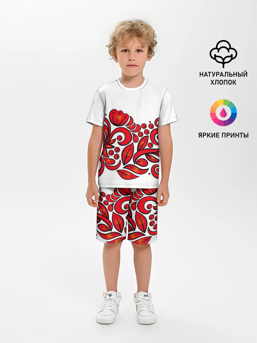 Детская пижама с шортами / ХОХЛОМА