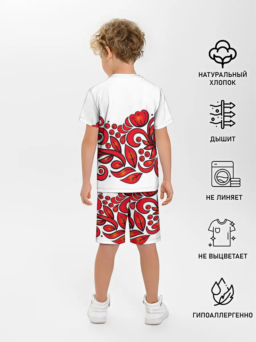Детская пижама с шортами / ХОХЛОМА