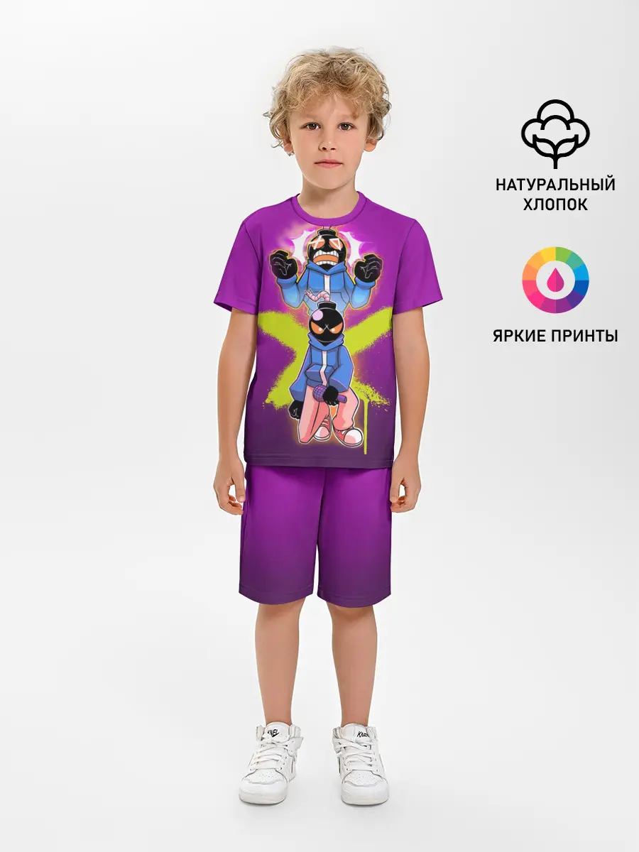 Детская пижама с шортами / whitty граффити
