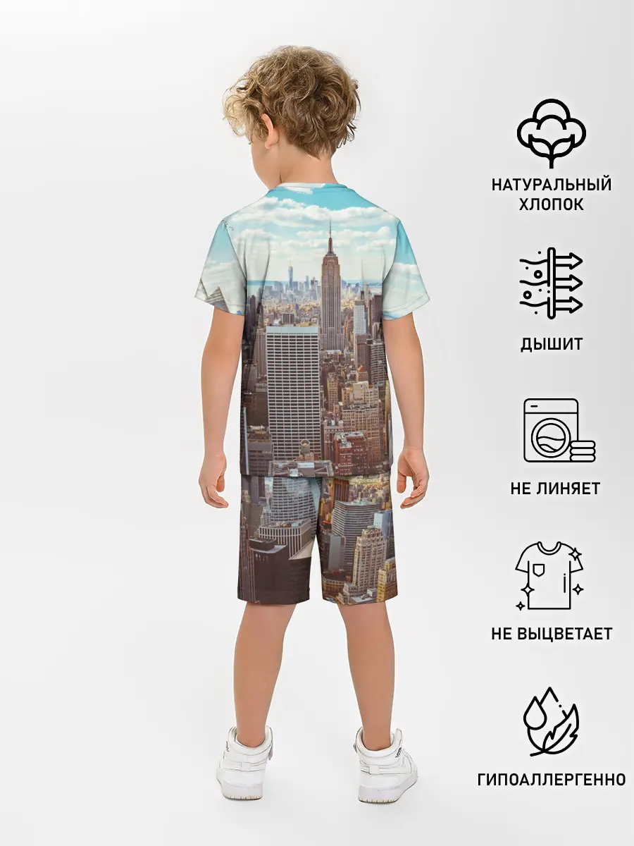 Детская пижама с шортами / Столица мира