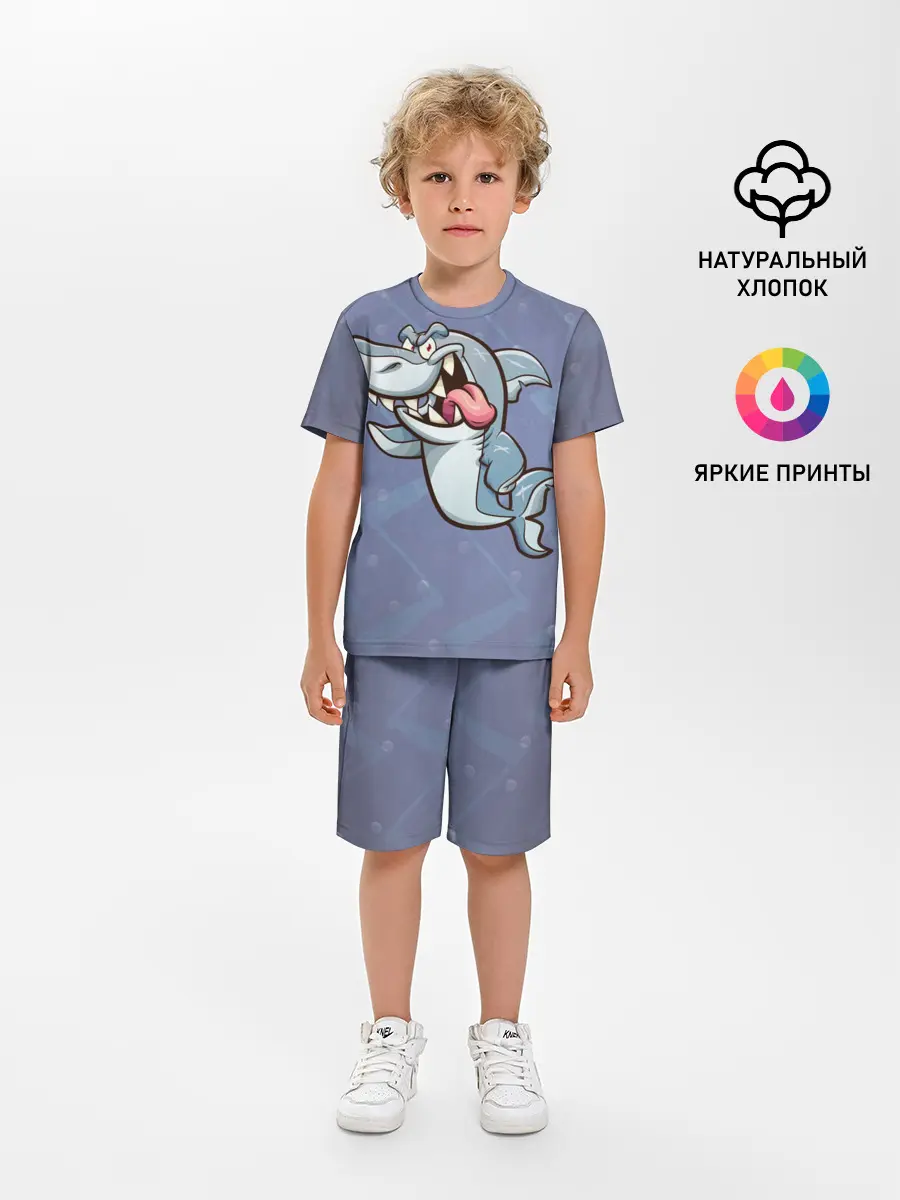 Детская пижама с шортами / Акула