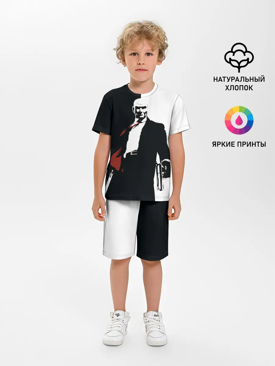 Детская пижама с шортами / Hitman BW