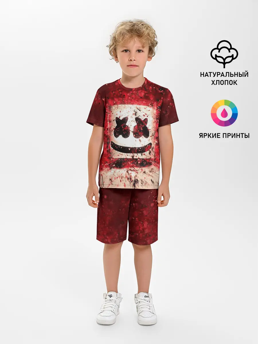 Детская пижама с шортами / Marshmello