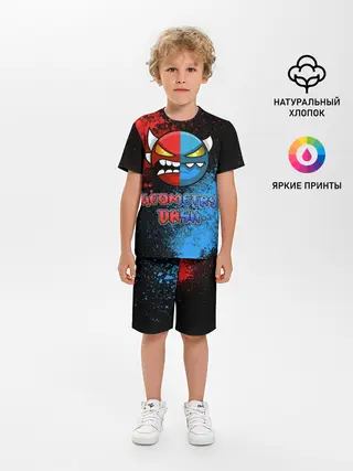 Детская пижама с шортами / Geometry Dash