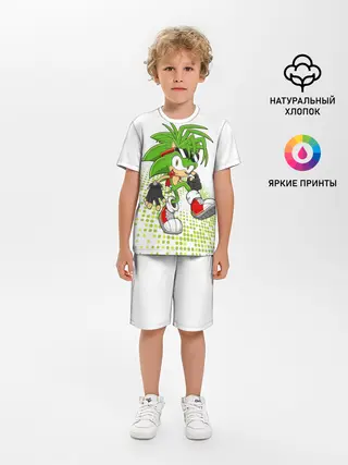 Детская пижама с шортами / Sonic