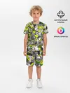 Детская пижама с шортами / Камуфляж с авокадо