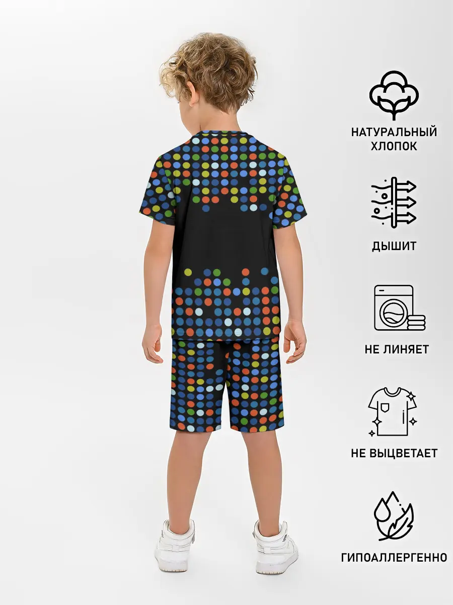 Детская пижама с шортами / Динозавр-игрок