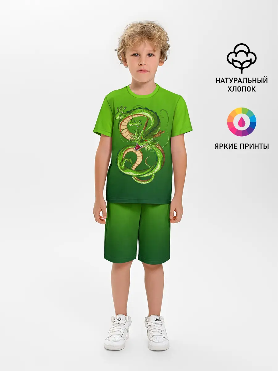 Детская пижама с шортами / земляной анимешный дракон