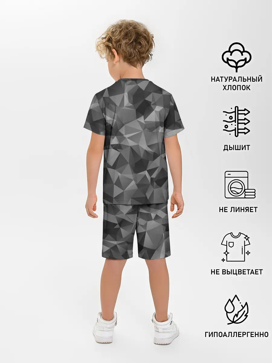 Детская пижама с шортами / СОВРЕМЕННЫЙ КАМУФЛЯЖ