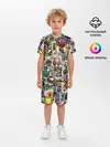 Детская пижама с шортами / JoJo’s Sticker Bombing