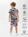 Детская пижама с шортами / Street graffiti