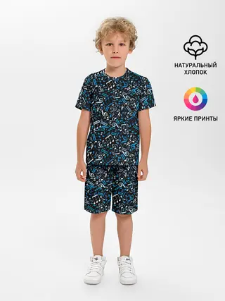 Детская пижама с шортами / Ноты
