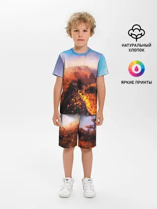 Детская пижама с шортами / ВЕДЬМАК