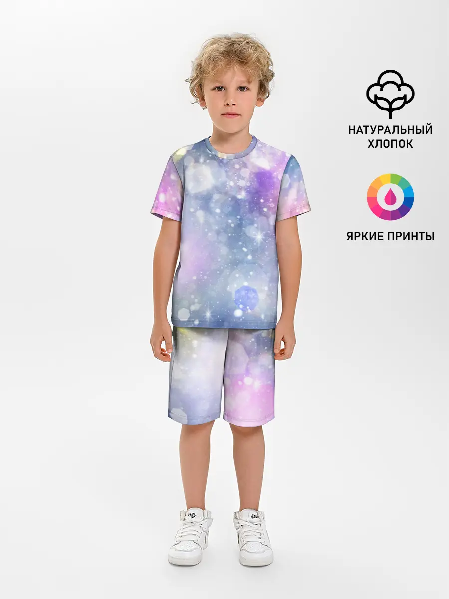 Детская пижама с шортами / Звездное небо