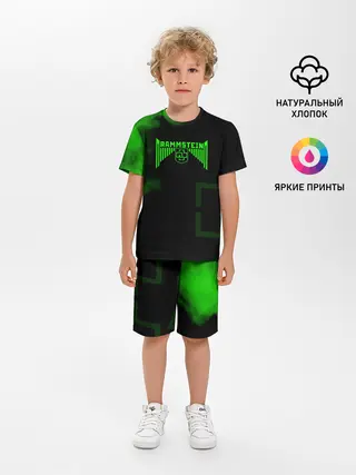 Детская пижама с шортами / Rammstein