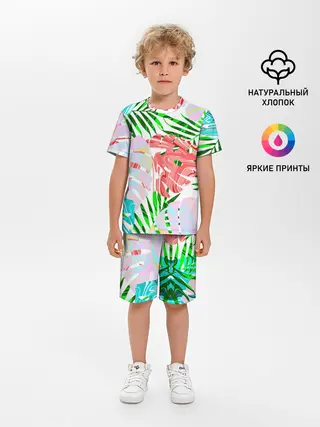 Детская пижама с шортами / ЛИСТЬЯ 2.0
