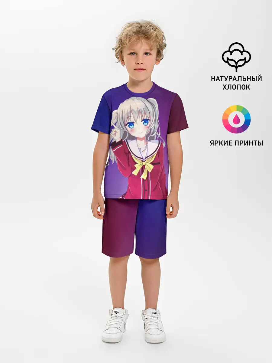Детская пижама с шортами / Anime Шарлотта