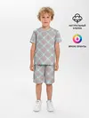 Детская пижама с шортами / Узор в клетку