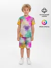 Детская пижама с шортами / Абстрактный разноцветный узор
