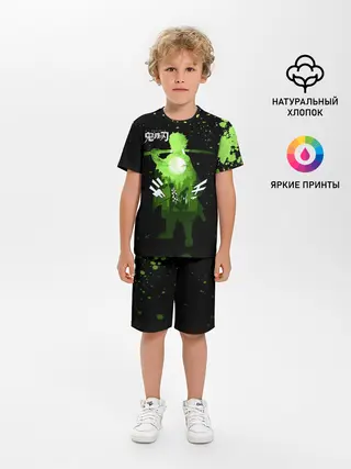 Детская пижама с шортами / Танджиро и Незуко Kimetsu no Yaiba