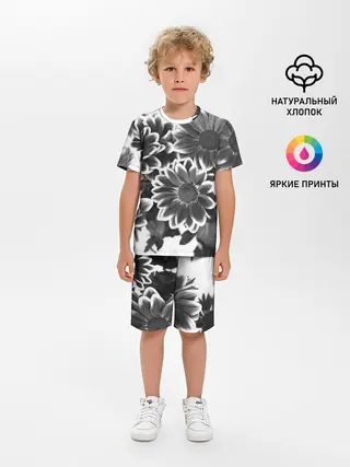 Детская пижама с шортами / Цветочный Узор