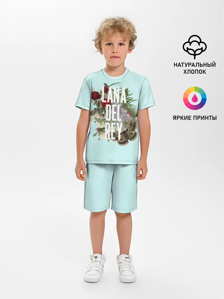 Детская пижама с шортами / Цветочная Лана